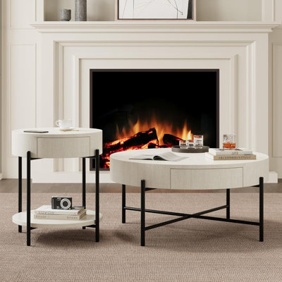 Solid Wood Coffee Table with Storage