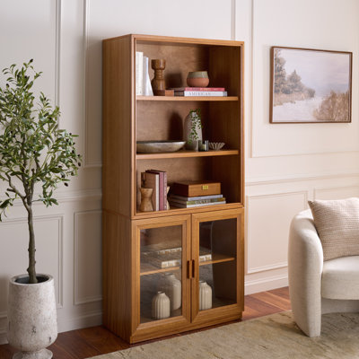 Jollie Glass Door Bookcase