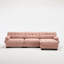 Canapé modulaire à assise profonde, canapé en forme de L moderne pour la maison
