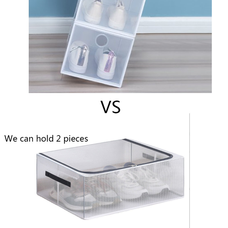 Madeehah 16 Pair Stackable Shoe Storage Box