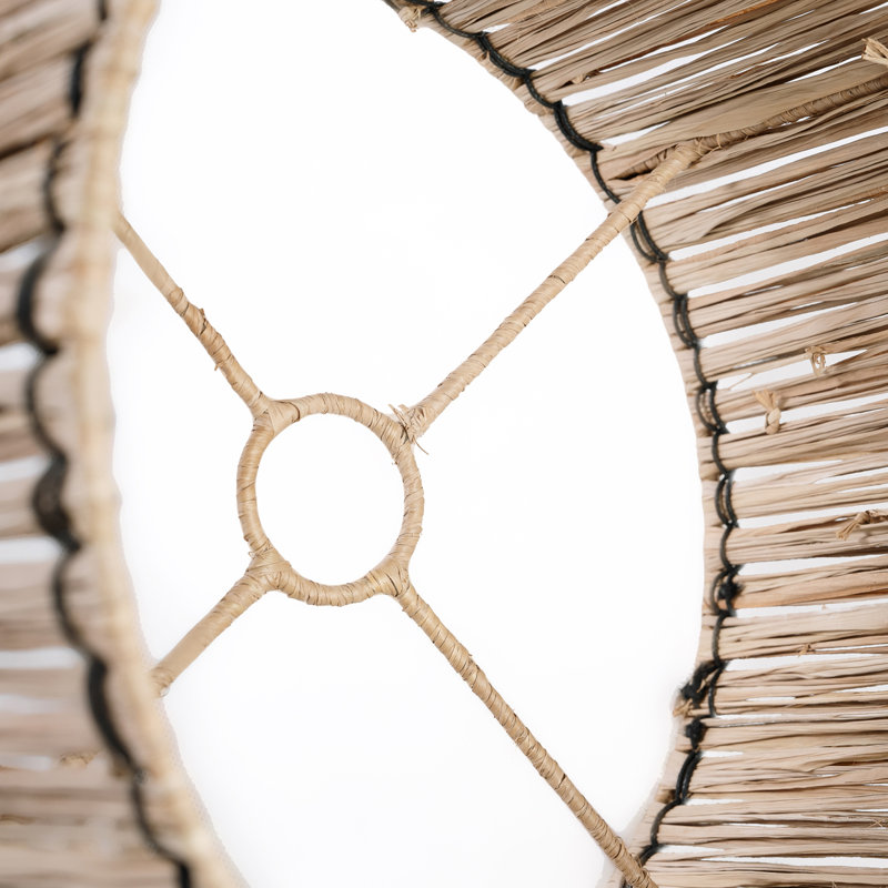 Chioma Terracotta - Grass Novelty Lamp, Natural Black