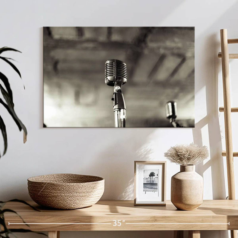 Abarca Jazz Microphone, 16" H x 24" W