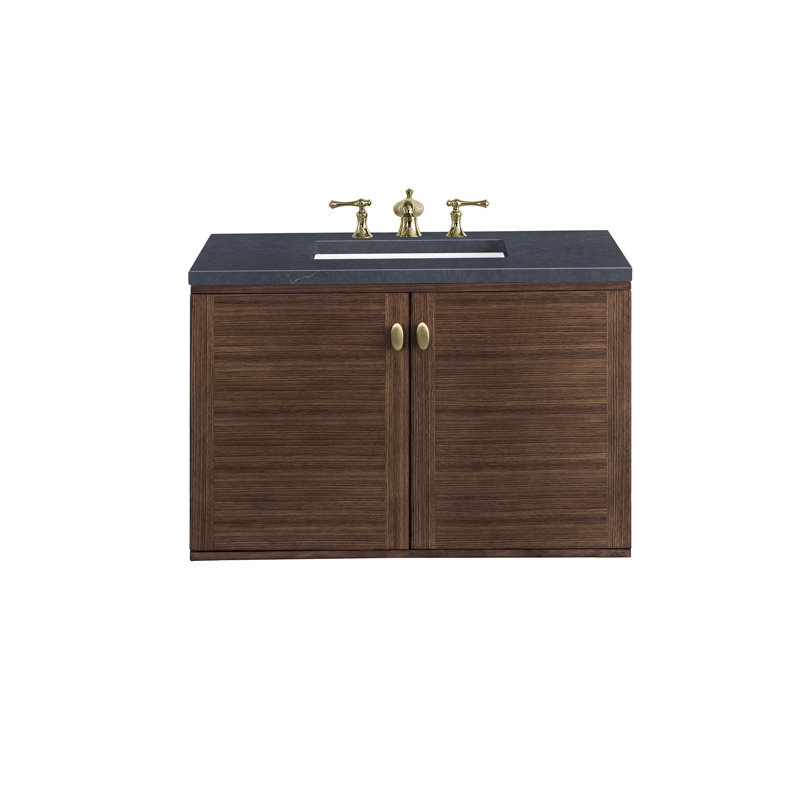 Amberly 36'' W Single Vanity, Charcoal Soapstone, 8" Widespread