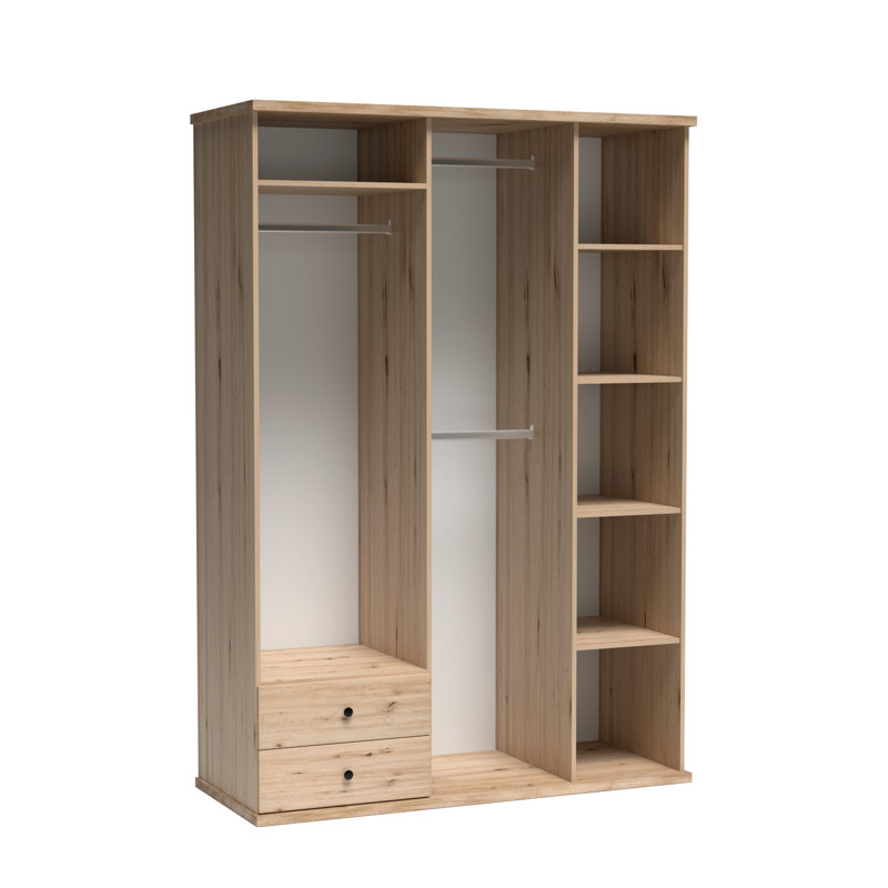 Cali Laminate Wardrobe, 213cm H x 100cm W x 60cm D