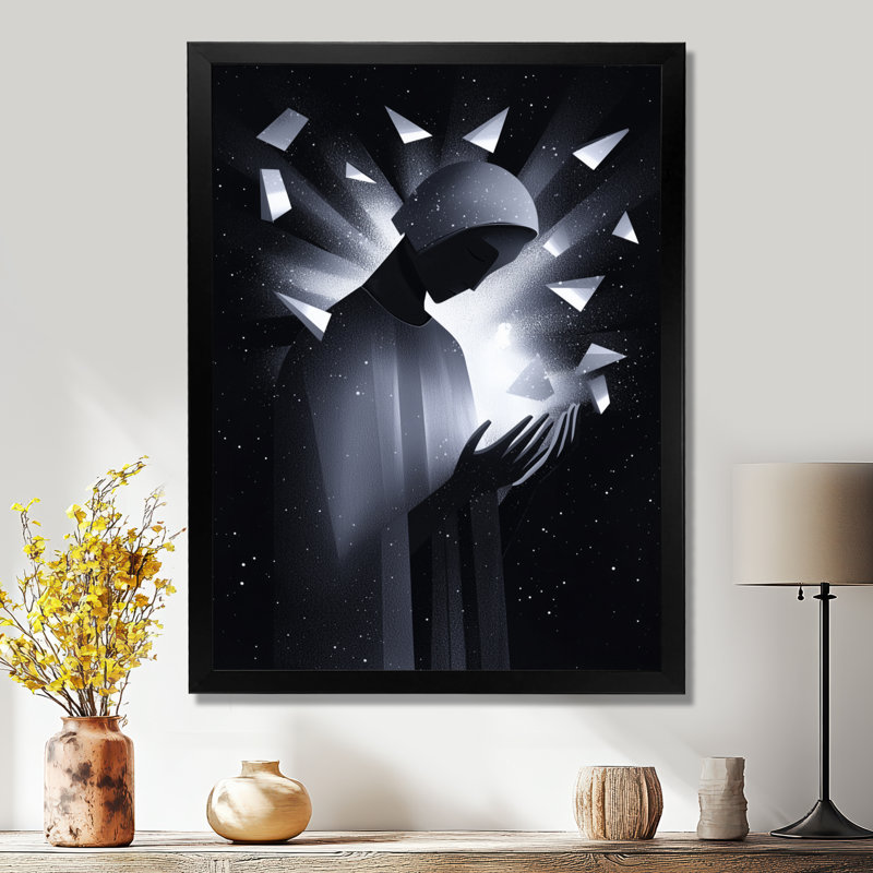 Novali - Spiritual Canvas Art Print, Noir, noir, noir, noir, H 20 po x l 12 po, Reproduction encadrée d'une seule photo