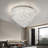 Hayyaan 6 - Light Flush Mount Ceiling Light Dimmable Crystal Chandelier 20-Inch Wide