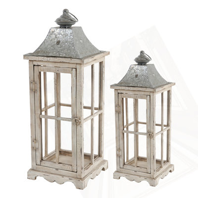 Lanterne de bougie en bois décorative, porte-lanterne ouragan
