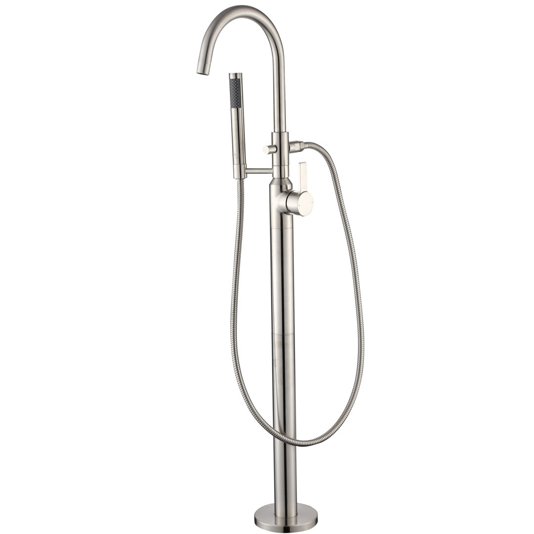 Single Handle Floor Mounted Freestanding Tub Filler Luxier 