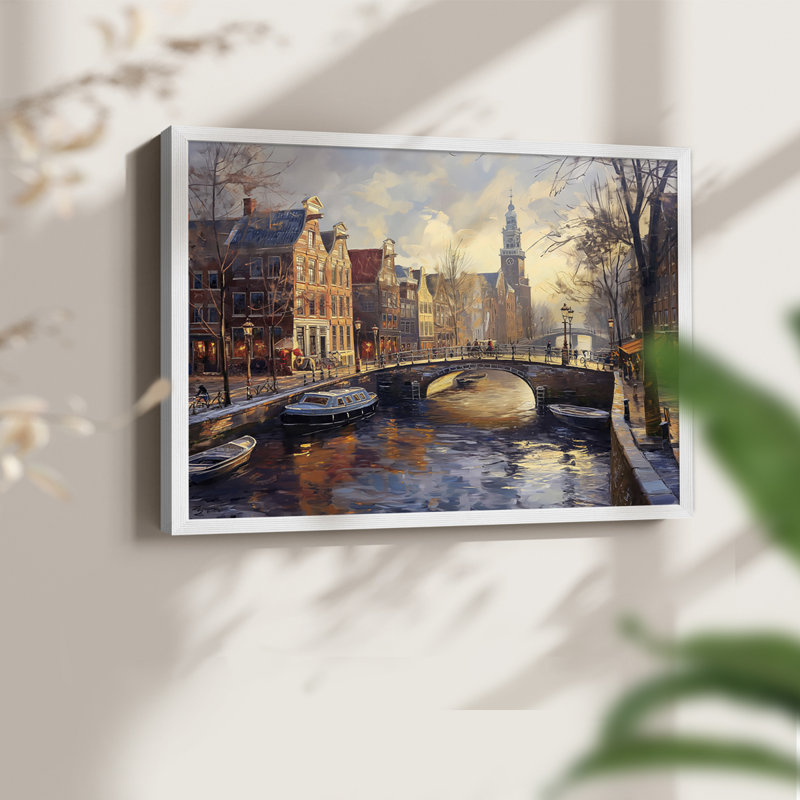 Paysage, série CLX, reproduction encadrée, H 8 po x l 10 po, Blanc