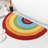  Rainbow Bath Mat For Bathroom, Luxury Absorbent Washable Bathroom Mats Non Slip, Cute Colorful Striped Bathtub Rug Fun Fluffy Shower Rugs-1396401431-1396401419