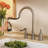 Ashfield Pull Down Double Handle Kitchen Faucet-35197638