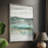 Soft Emerald Harmony Framed Print - Solid Wood 49501-1789063982