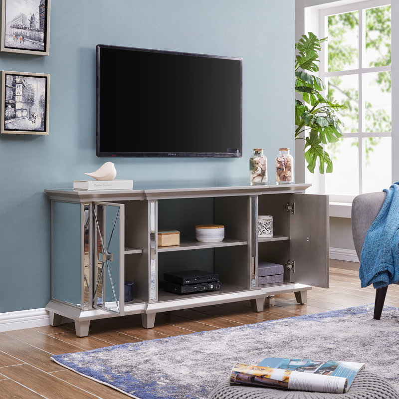 Bradninch TV Stand for TVs up to 55", Silver