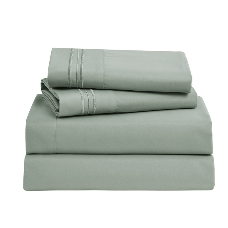 Blue Heaven Twin XL Deep Pocket Microfiber Sheet Set