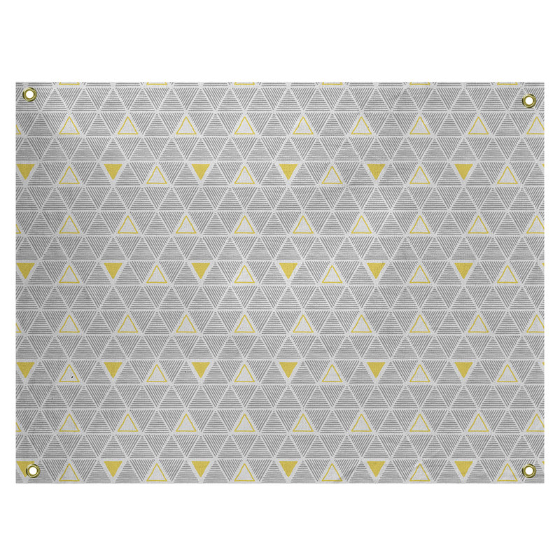 Tapisserie, H 59 po x l 80 po, Jaune