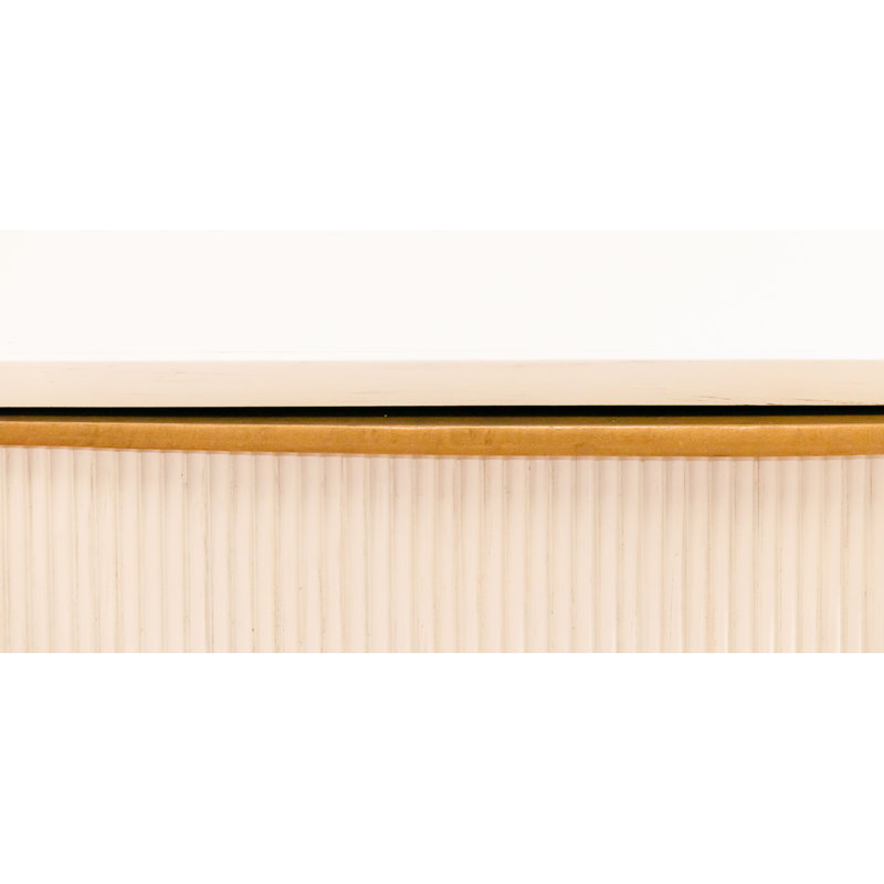 London 3-Drawers Cabinet In Antique White, Antique White