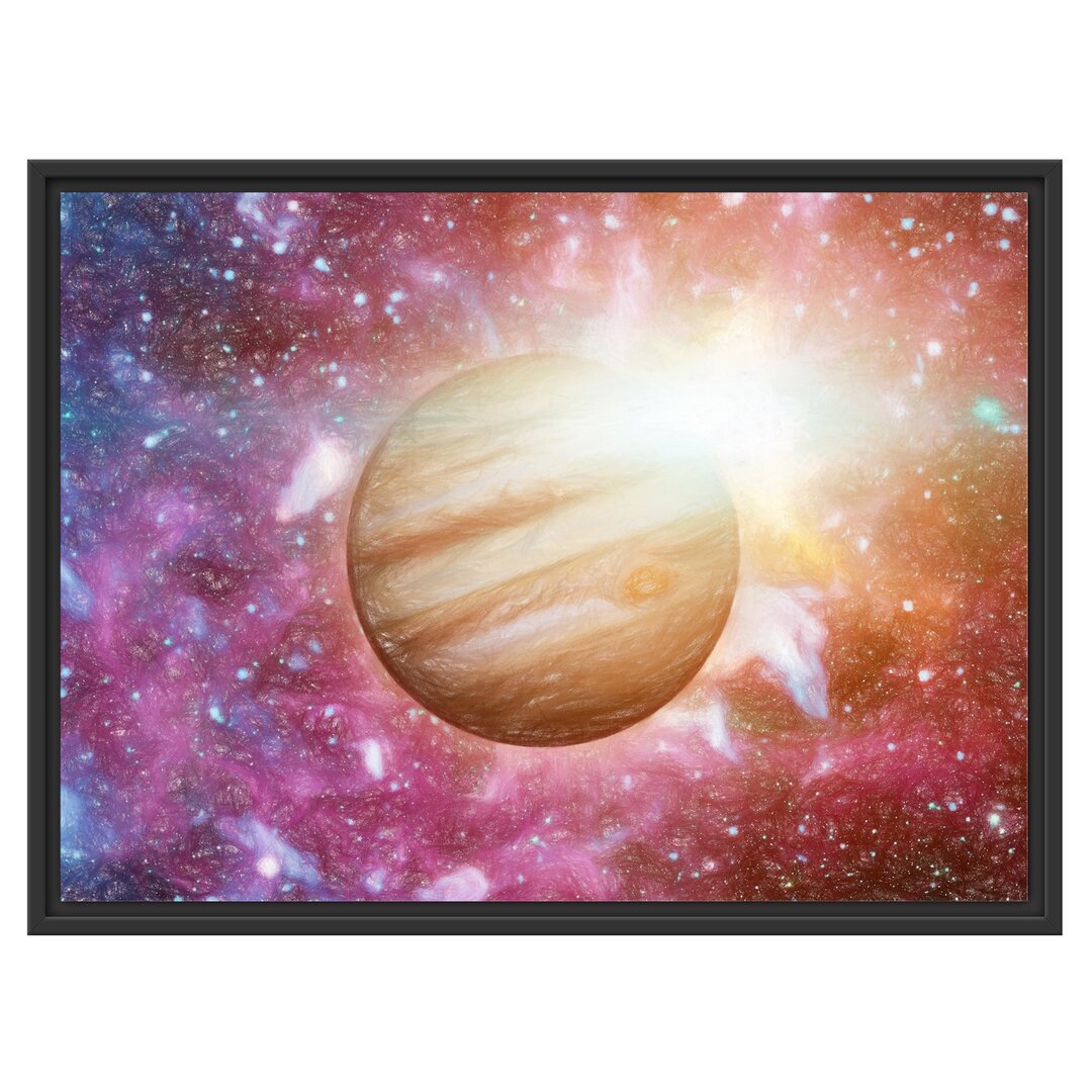 Gerahmtes Wandbild Planet JupiterUniversum