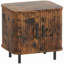 48 cm W Steel and Particle Board Bedside Table-504478195