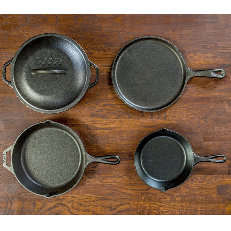Lodge Black Cast Iron 5-Piece Cookware Set