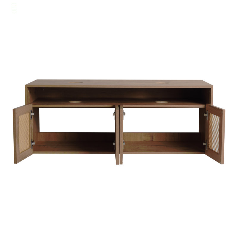 48" Bathroom  Cabinet, 4-Soft Close Door, Float Mounting Design (Vanity Only, Without Sink)