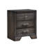 Table de chevet 2 tiroirs 1pc