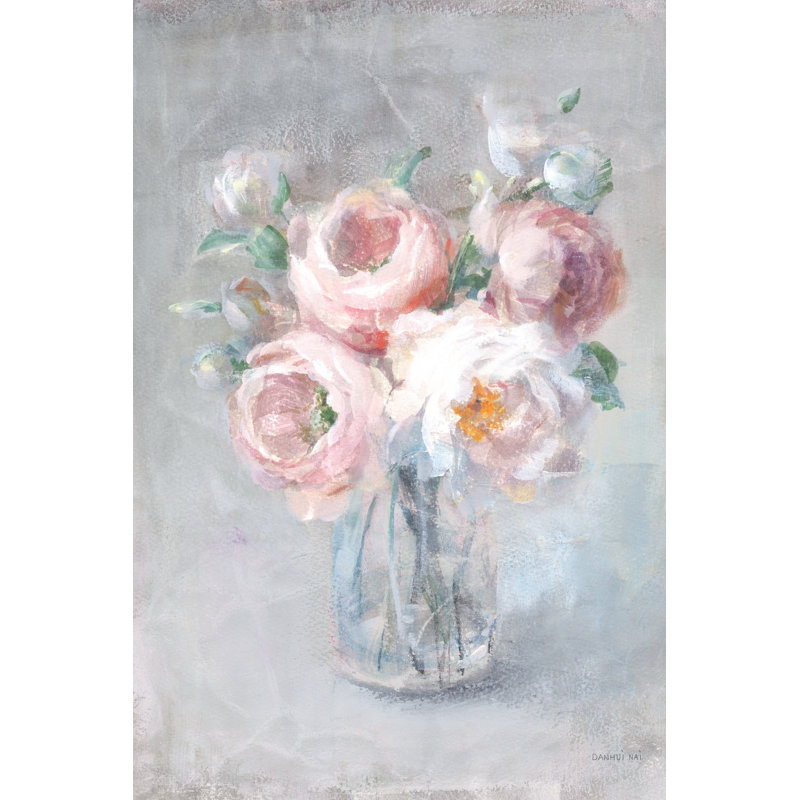 Light Summer Blooms II by Danhui Nai - Wrapped Canvas Painting, 51cm H x 76cm W x 3.8cm D
