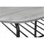 Ensemble de table de salle à manger, ensemble de 3 pièces, petit, L 32 po, cuisine, stratifié gris, métal noir, contemporain, moderne-1491729597-1491729596