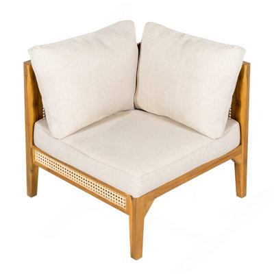 Chaise d'angle d'extérieur 
