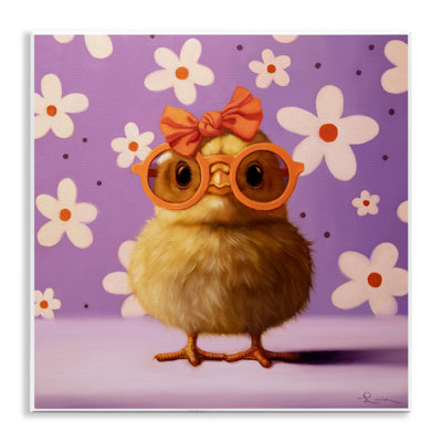 Bow Peep Groovy Chick Wall Plaque, design by Lucia Heffernan