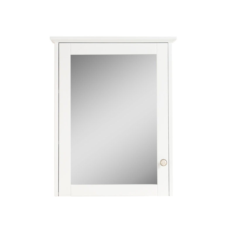 Armoire de rangement murale avec tablettes l 24 po x H 30 po, Blanc