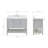 Single Bathroom Vanity with Carrara Quartz Top-94003650-121646135