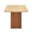 Table de salle à manger extensible de 150 à 180 cm, couleur noyer, armoire de rangement multifonctionnelle, base coulissante, esthétique bicolore, peut accueillir de 12 à 20 cm de table rectangulaire extensible, extension silencieuse.