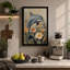 Leaping Dolphin with Poppies Coastal 1 Piece Wrapped Canvas Wall Art-1472663928-1472663933
