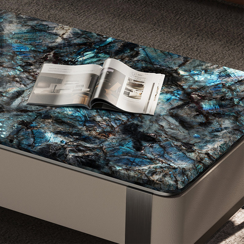 Table basse Luxury-lite rectangulaire en marbre