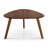 Triangular 2-Piece Walnut Wood Nesting Table