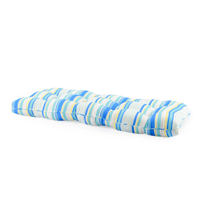 Coussin de causeuse d'extérieur 1 pièce Lillian, Rayures bleues