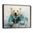 Black Floater Framed