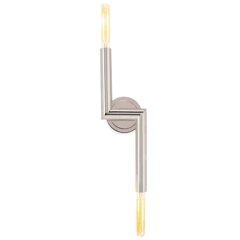 Wolfe 2 - Light Wallchiere, Polished Nickel