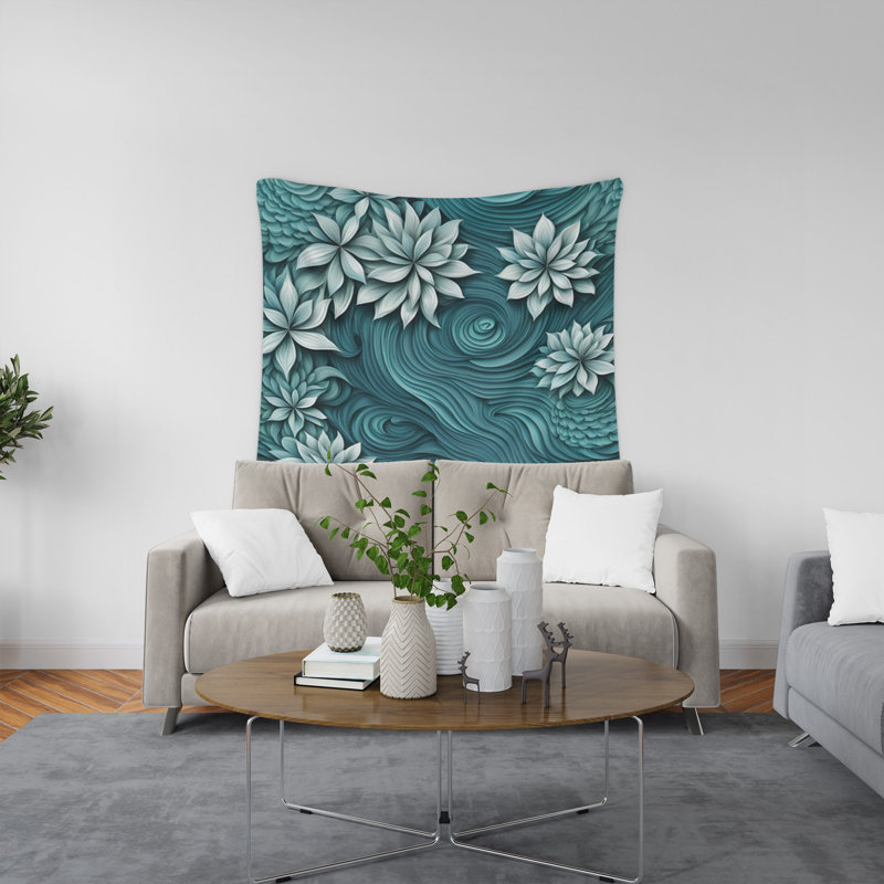 Tapisserie murale, H 60 po x l 51 po x P 0,5 po