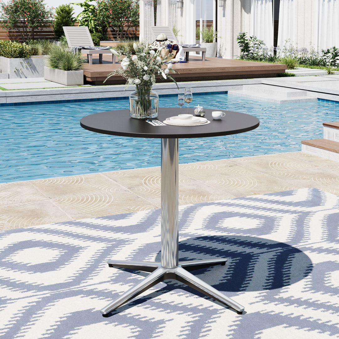 Round Outdoor Bistro Table , 76cm cm W 76cm cm D