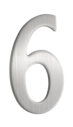 2 po Numéro de maison Beslagsboden, Acier inoxydable, 6