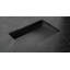 Lavabo de salle de bain encastré en pierre noire encastré en résine de 25,2 po x 16,1 po Badeloft UB-04-L-MBLK-138187392