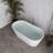 59" Streamline Soaking Freestanding Tub With Internal Drain-108964762