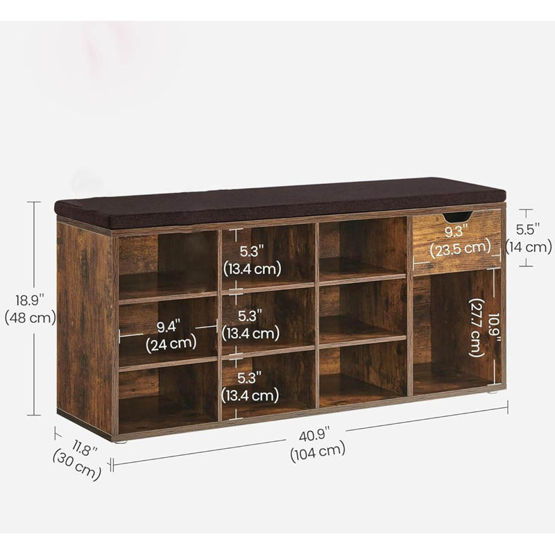 Wood Storage Bench