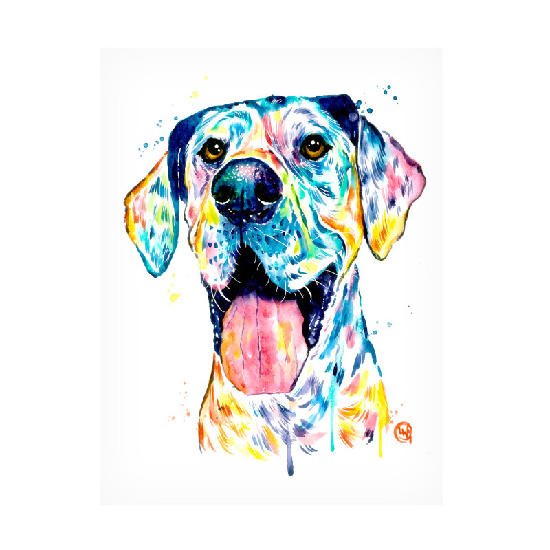 «Lisa Whitehouse Great Dane», art sur toile, H 19 po x l 14 po