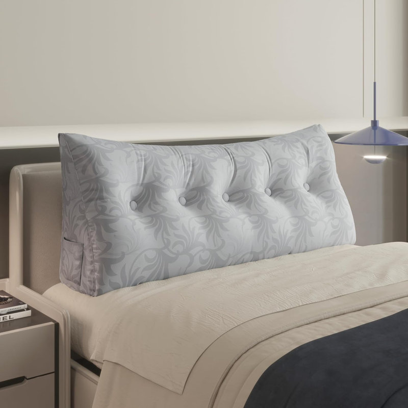 Coussin de tête de lit confortable, Grand lit, Argent