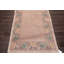 Tapis unique en laine taupe et lavande noué à la main 4 pi x 6 pi Leisa