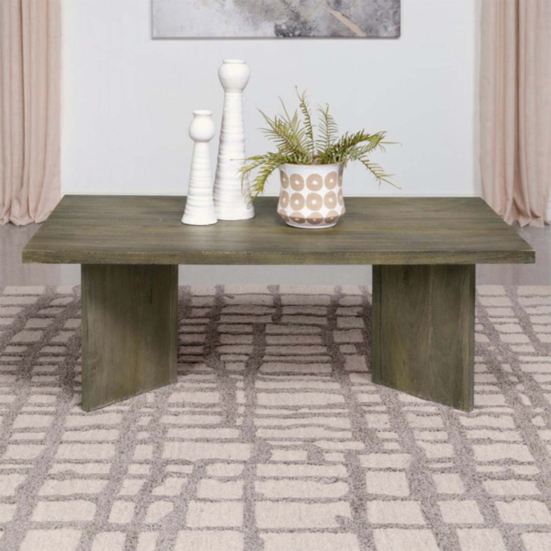 Rectangular Solid Wood Coffee Table