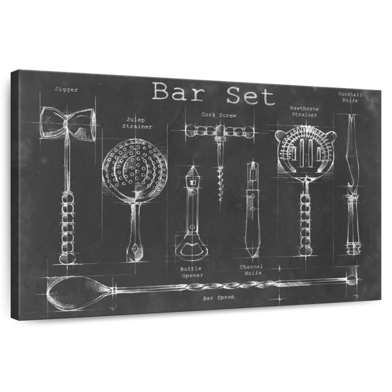 Bar Set, 16" H x 24" W