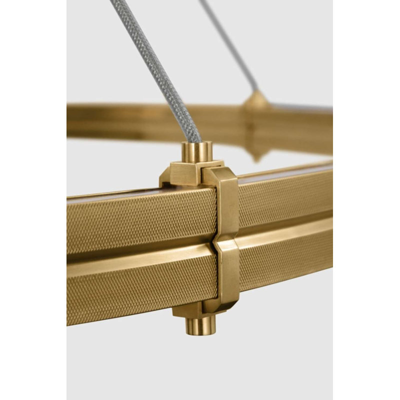 Paxton 10 - Light LED Chandelier, Natural Brass